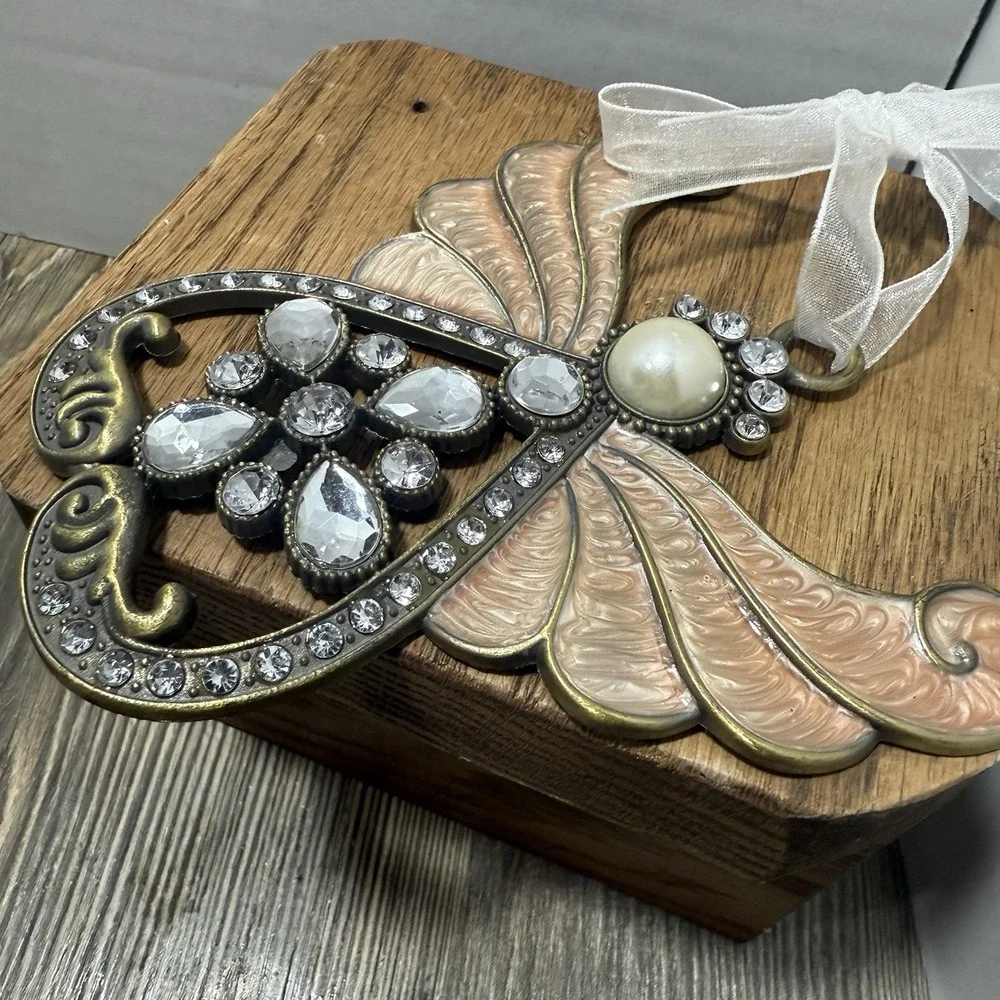 Pewter And Enamel‎ Guardian Angel Ornament